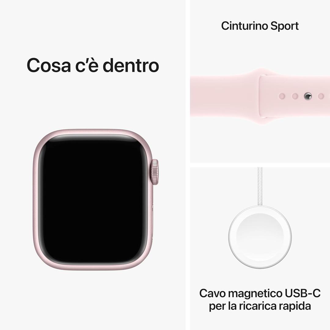 APPLE Watch Series 9 GPS + Cellular cassa 41mm Pink Alu S-M 4.jpg